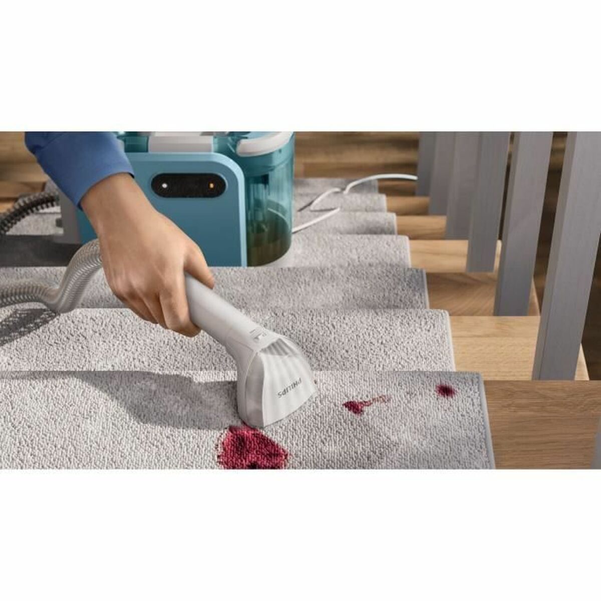 Philips Series 3000 Carpet & Upholstery Cleaner - 1.6L Capacity, 5m Cord, Portable Stain Remover