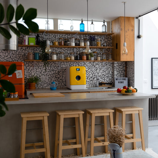 Bob the Mini Dishwasher Made in France - Ultra-Compact Portable Dishwasher with Built-in 3.9L Water Tank (Eco-Friendly) - By Daan Tech