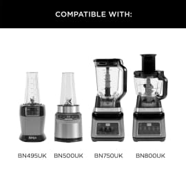 Ninja Foodi Power Nutri 3-in-1 Blender CB350EU - 1200W, 2.1L Jug, Power Nutri Bowl & Cup, Silver/Black