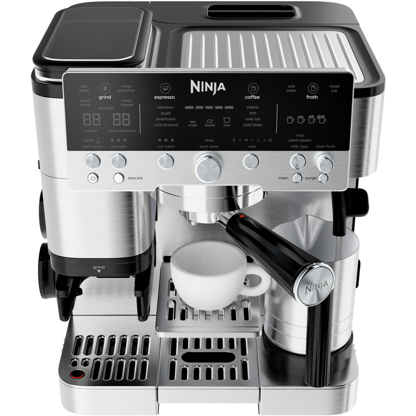Ninja ES601EU Luxe Café Premier kávéfőző 1650 Watt - Fekete / Ezüst (ES601EU)-0
