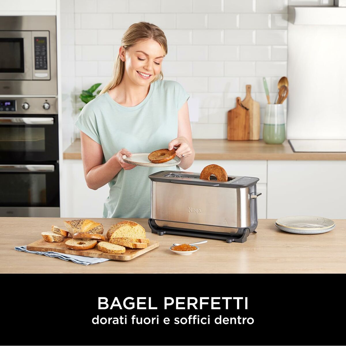 Ninja Foodi 3-in-1 Toaster, Grill & Panini Press ST200UK - 2400W, 7 Functions, Silver/Black