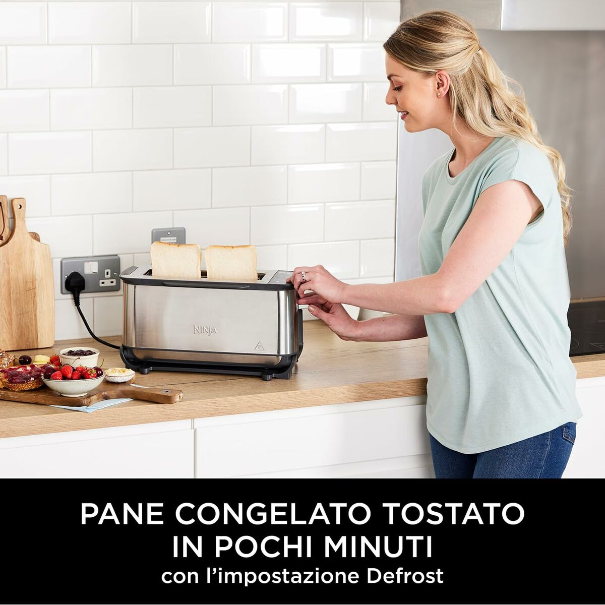 Ninja Foodi 3-in-1 Toaster, Grill & Panini Press ST200UK - 2400W, 7 Functions, Silver/Black