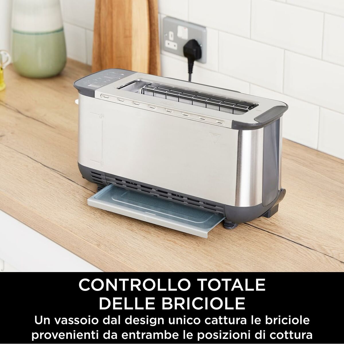 Ninja Foodi 3-in-1 Toaster, Grill & Panini Press ST200UK - 2400W, 7 Functions, Silver/Black