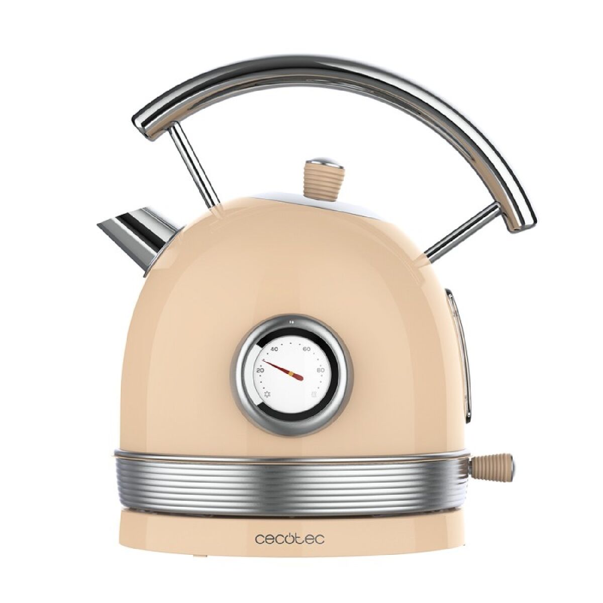 Stainless Steel Kettle Cecotec Thermosense 420 Beige 2200W 1.8L Electric Kettle