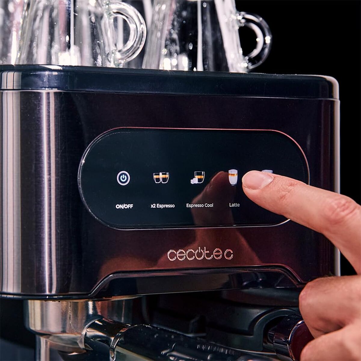 Cecotec Power Espresso 20 ColdBrew Latte 1350W 20bar Black Manual Coffee Machine-11