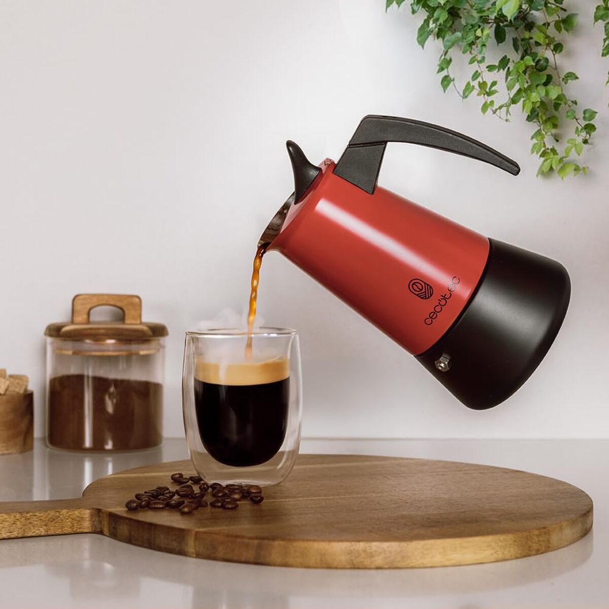 Cecotec Italian Coffee Maker Piccolina 200 Bronze 2 Cups Stainless Steel Bronze-2