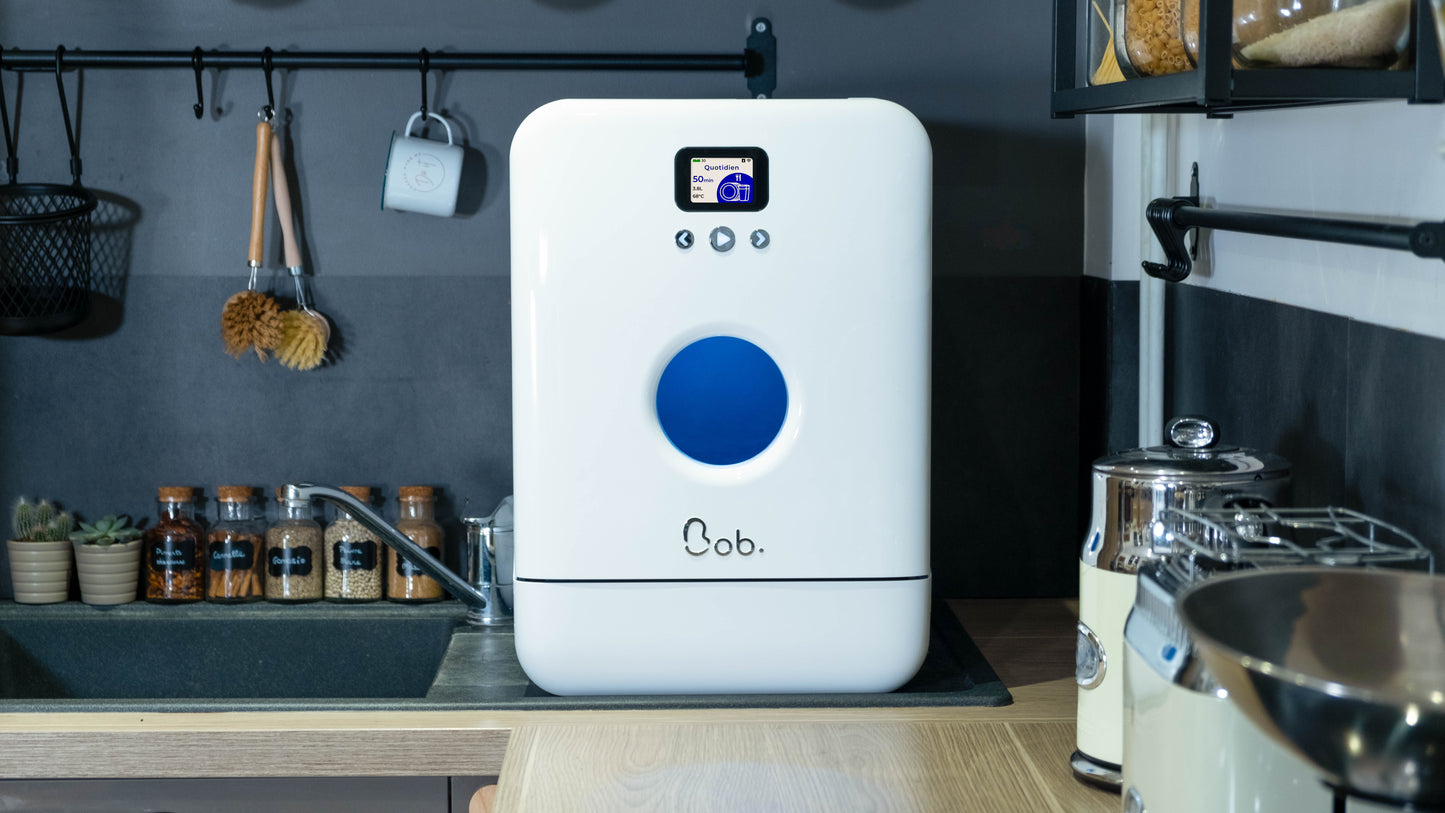 Bob the Mini Dishwasher – Ultimate "All-Options" Bundle (Includes UV-C Disinfection & 90-Cycle Detergent Pack)