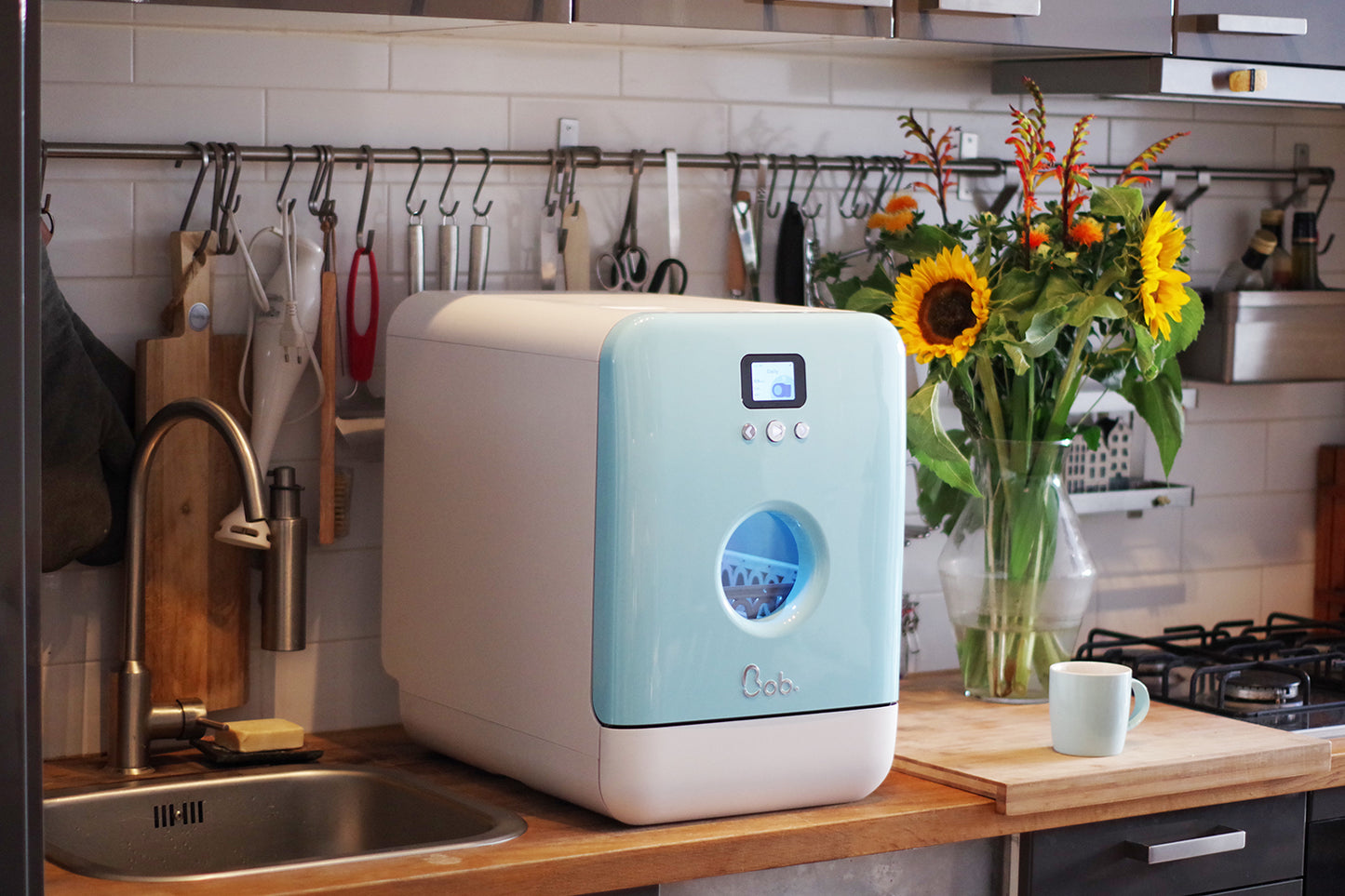 Bob the Mini Dishwasher – Ultimate "All-Options" Bundle (Includes UV-C Disinfection & 90-Cycle Detergent Pack)