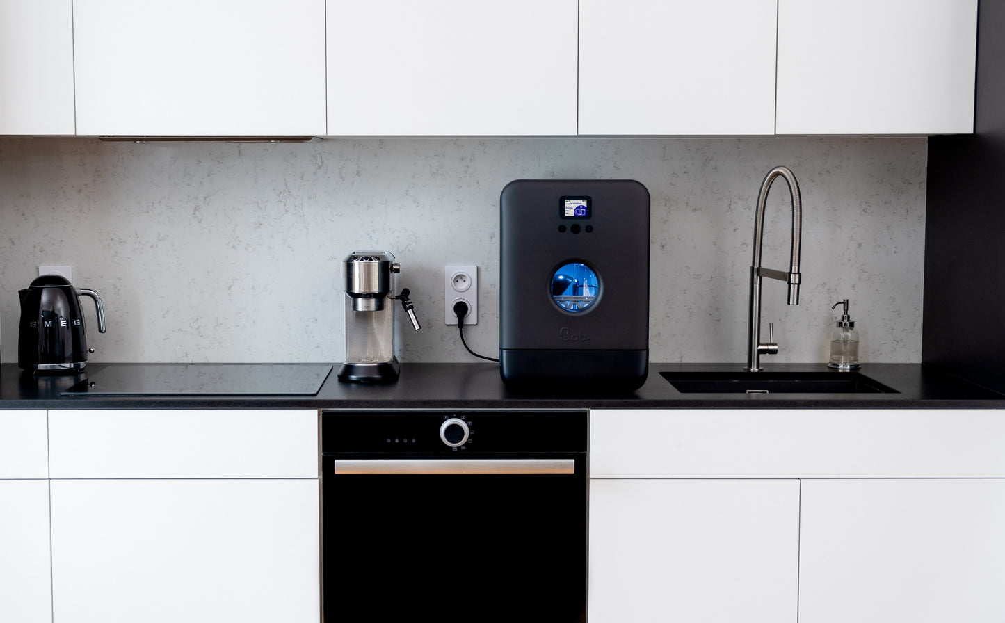Bob the Mini Dishwasher – Ultimate "All-Options" Bundle (Includes UV-C Disinfection & 90-Cycle Detergent Pack)