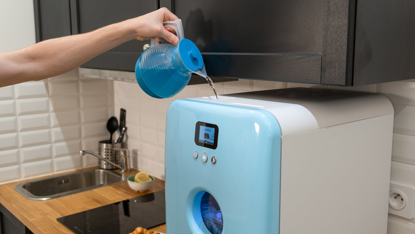 Bob the Mini Dishwasher – Ultimate "All-Options" Bundle (Includes UV-C Disinfection & 90-Cycle Detergent Pack)