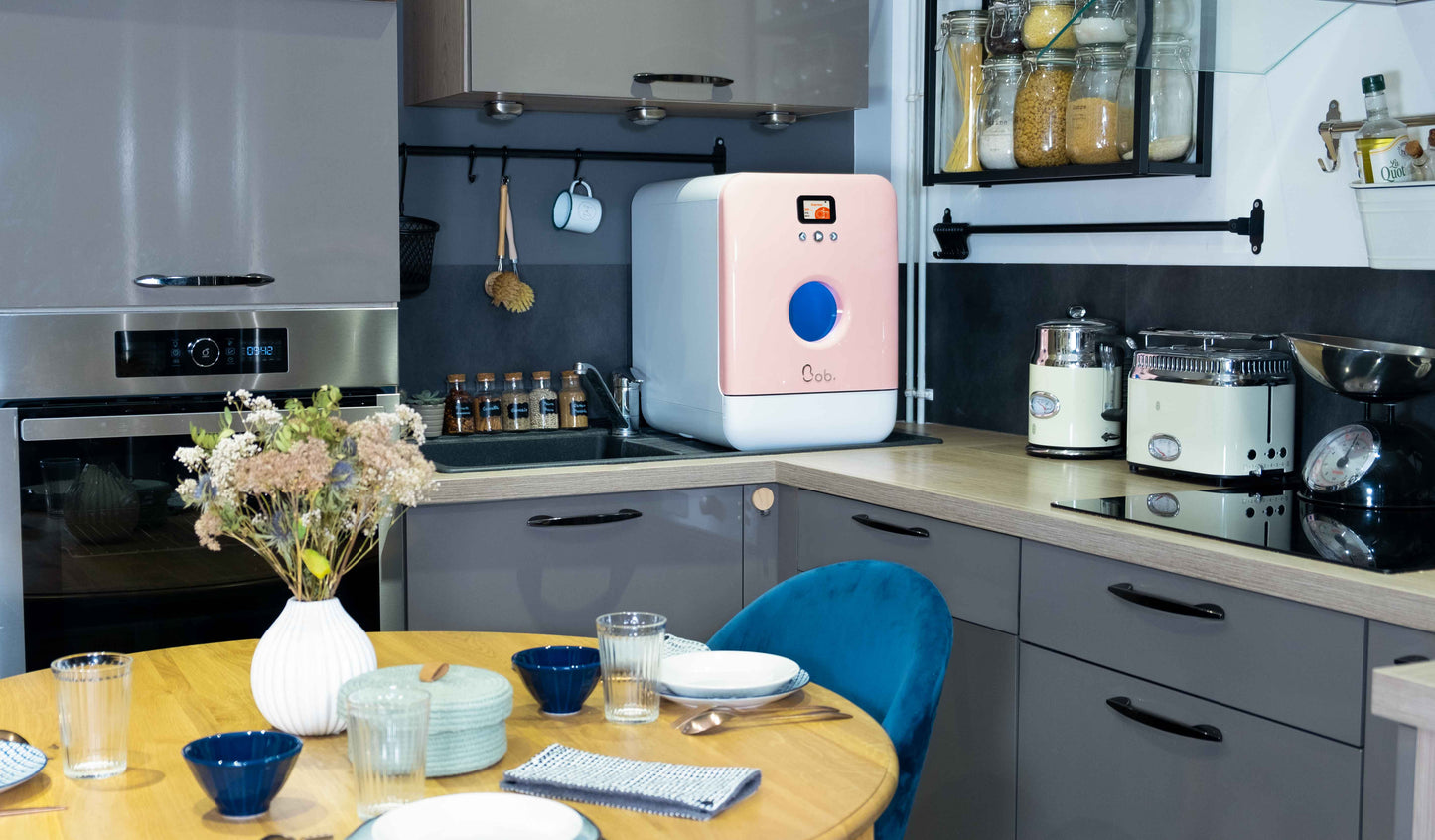 Bob the Mini Dishwasher – Ultimate "All-Options" Bundle (Includes UV-C Disinfection & 90-Cycle Detergent Pack)