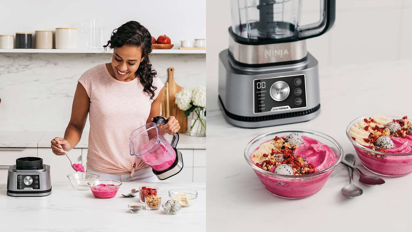 Ninja Foodi Power Nutri 3-in-1 Blender CB350EU - 1200W, 2.1L Jug, Power Nutri Bowl & Cup, Silver/Black