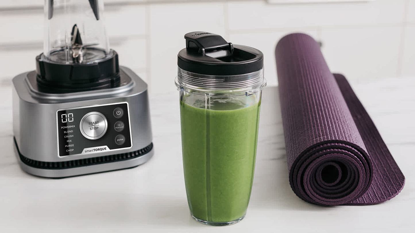 Ninja Foodi Power Nutri 3-in-1 Blender CB350EU - 1200W, 2.1L Jug, Power Nutri Bowl & Cup, Silver/Black